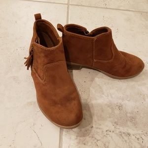 Girls brown booties